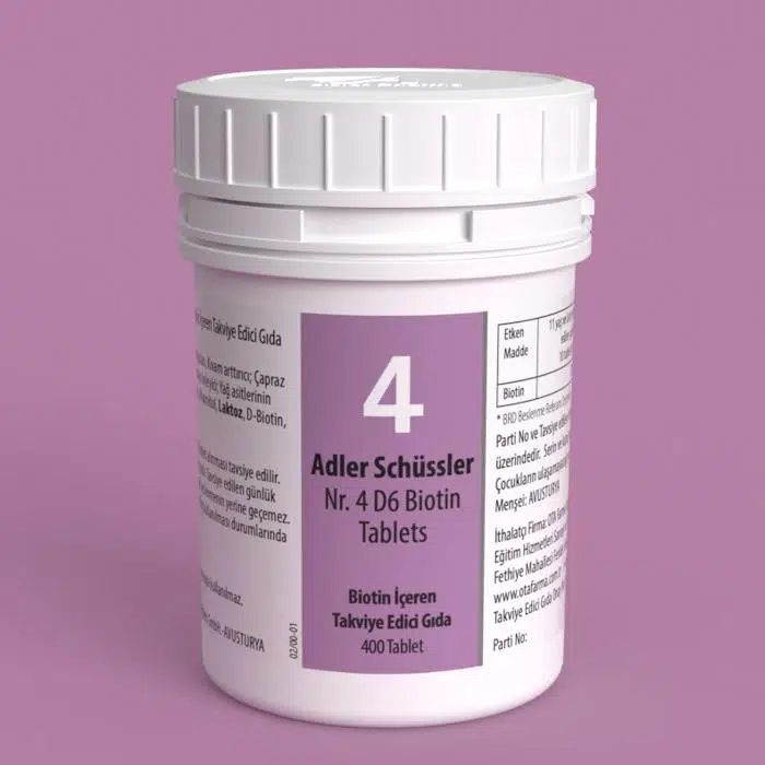 ADLER SCHÜSSLER NR 4 TABLET BİOTİN TABLET