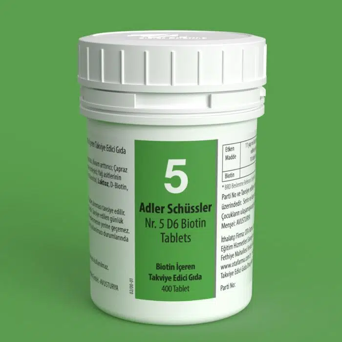 ADLER SCHÜSSLER NR 5 TABLET BİOTİN TABLET