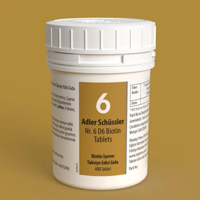 ADLER SCHÜSSLER NR 6 TABLET BİOTİN TABLET