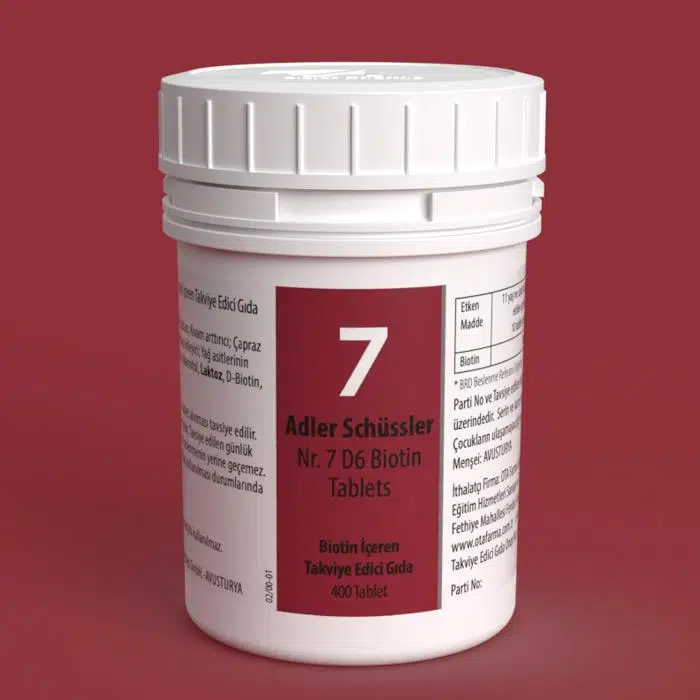 ADLER SCHÜSSLER NR 7 TABLET BİOTİN TABLET
