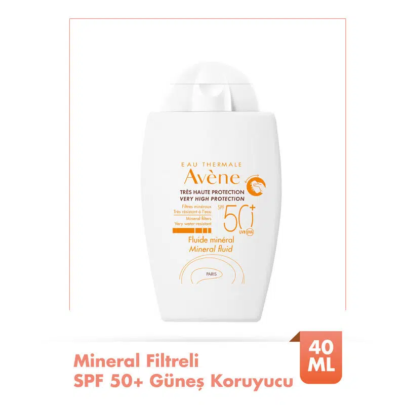 AVENE MİNERAL SIVI GÜNEŞ KREMİ SPF50+ 40 ML