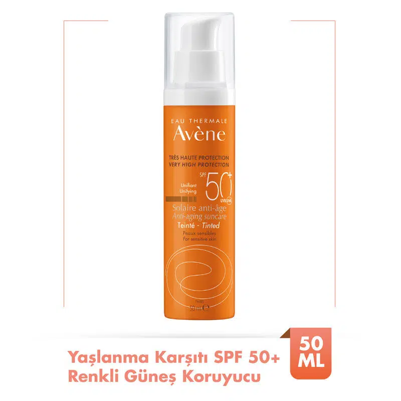 AVENE SOLAIRE ANTI-AGE SPF50+ YAŞLANMA KARŞITI RENKLİ GÜNEŞ KORUYUCU 50 ML