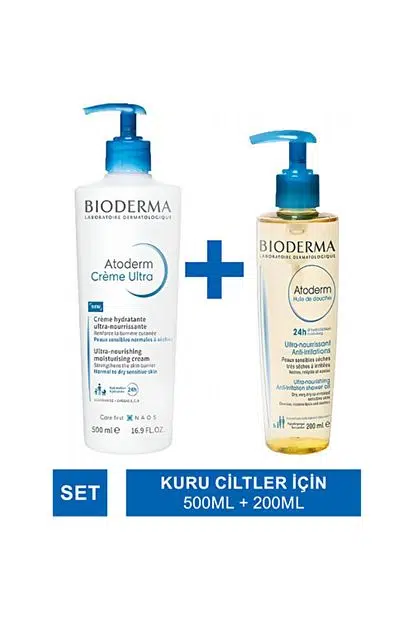 BIODERMA ATODERM KREM ULTRA 500 ML + DUŞ YAĞI 200 ML