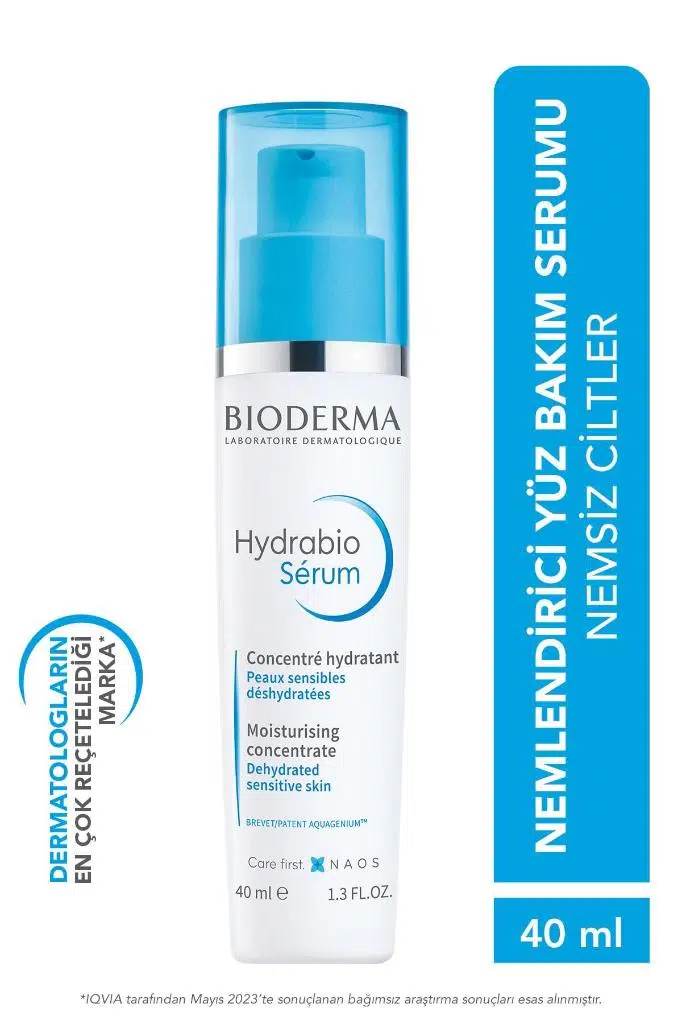 BIODERMA Hydrabio Hyalüronik Asit ve Niasinamid İçeren Yoğun Nemlendirici Serum Kuru Ciltler 40 ml