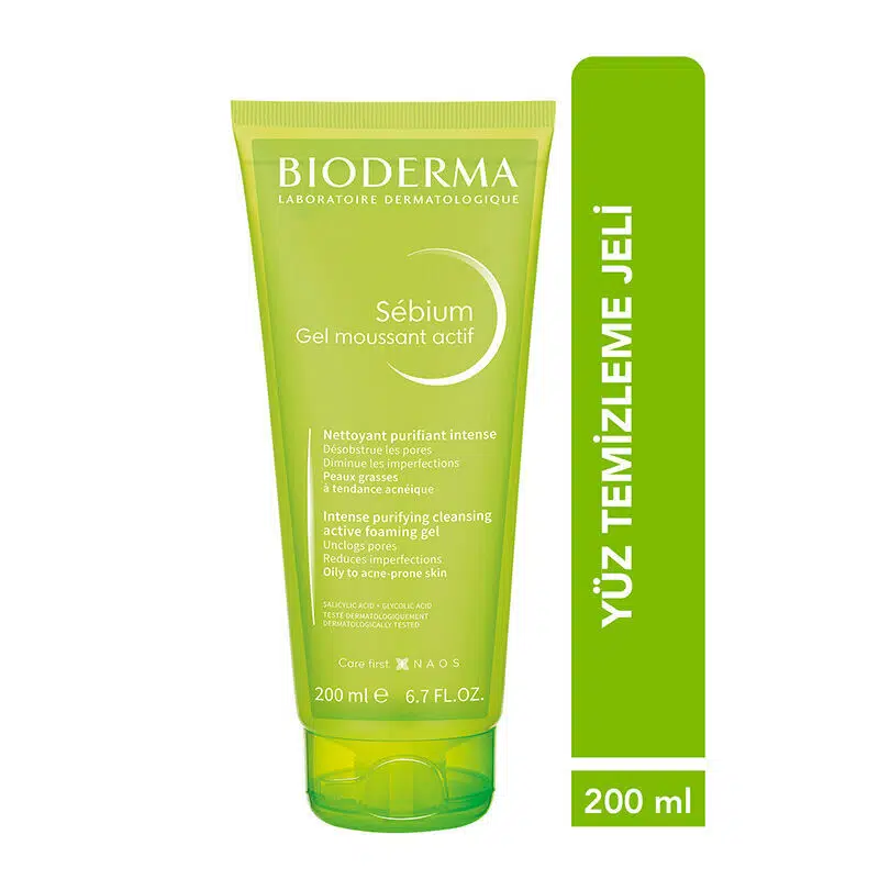 BIODERMA SEBIUM ACTIVE ARINDIRICI TEMİZLEME JELİ 200 ML