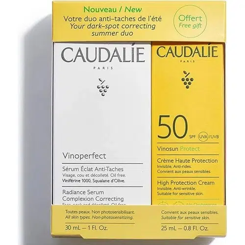 Caudalie Vinoperfect Serum 30 Ml+Suncare Leke Karşıtı Serum Güneş Kremi Spf 50 +25 ml Set
