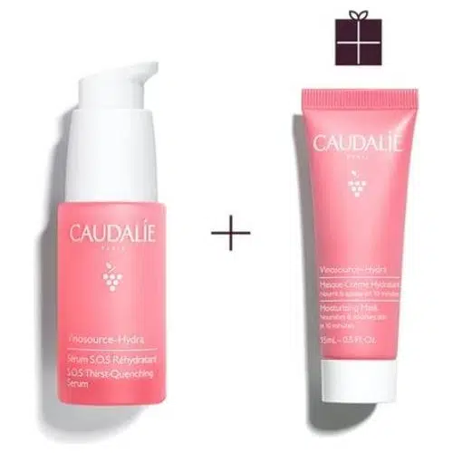 Caudalie Vinosource Hydra Set Serum Sos Rehydratant 30 ml & Vinosource Hydra Masque 15 ml
