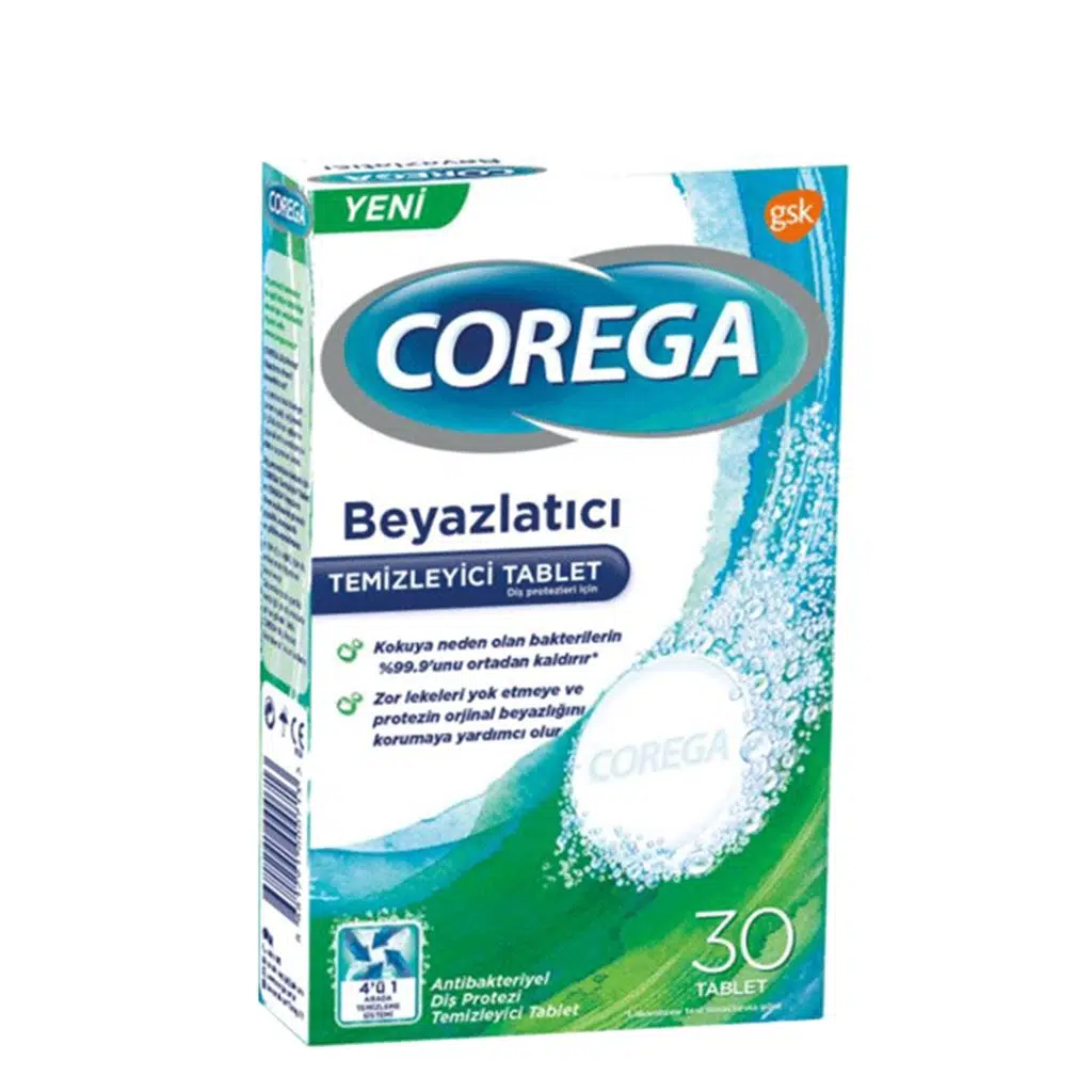 COREGA DİŞ PROTEZİ BEYAZLATICI TEMİZLEYİCİ 30 TABLET
