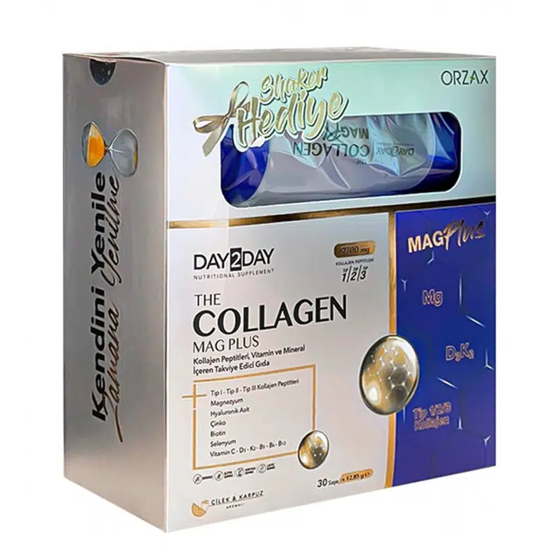 DAY2DAY THE COLLAGEN MAG PLUS 30 ŞASE SHAKER HEDİYE