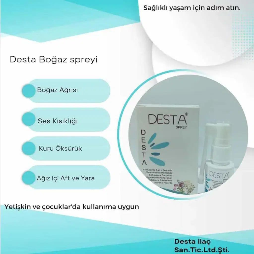 DESTA BOĞAZ SPREYİ 25 ML