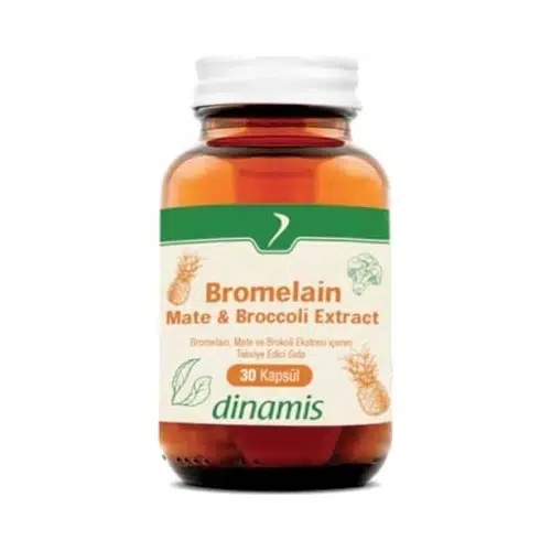 Dinamis Bromelain Mate &b Roccoli Extract 30 Kapsül
