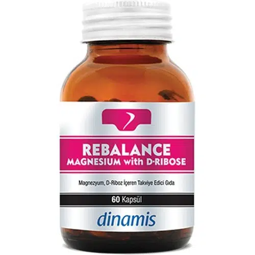 Dinamis Rebalance Magnesium With D-Ribose Takviye Edici Gida Kapsul 60 Kapsulluk Ambalaj