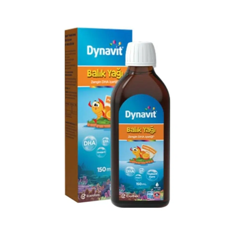 DYNAVIT BALIK YAĞI İÇEREN TAKVİYE EDİCİ GIDA 150 ML'LİK ŞİŞE