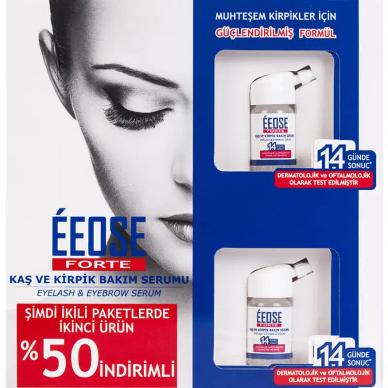 EEOSE FORTE KAŞ VE KİRPİK SERUMU 2X10 ML