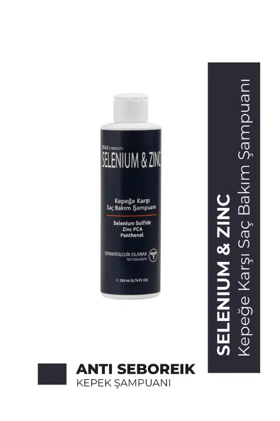 KRCDerma Selenium Zinc Kepeğe Karşı Saç Bakım Şampuanı 200 ml