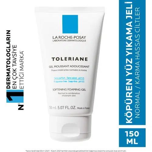 La Roche-Posay Toleriane Gel Mousse Köpüren Temizleyici Jel Hassas/Karma Ciltler 150Ml