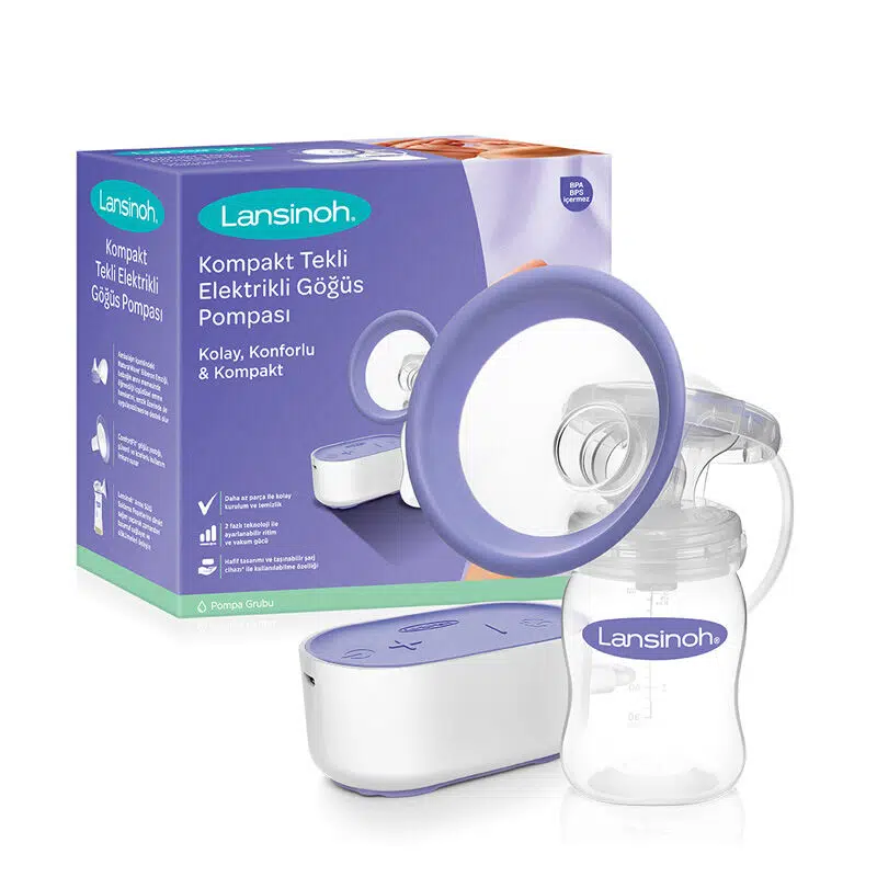 LANSINOH KOMPAKT TEKLİ ELEKTRİKLİ GÖĞÜS POMPASI