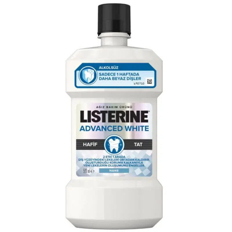 LISTERINE ADVANCED WHITE HAFİF TAT 500 ML