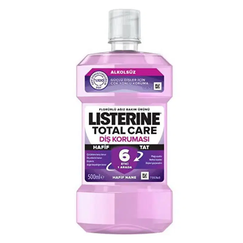 LISTERINE TOTAL CARE ZERO HAFİF NANE AĞIZ BAKIM ÜRÜNÜ 500 ML