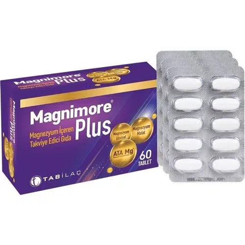 Magnimore Plus Magnezyum İçeren Takviye Edici Gıda 60 Tablet