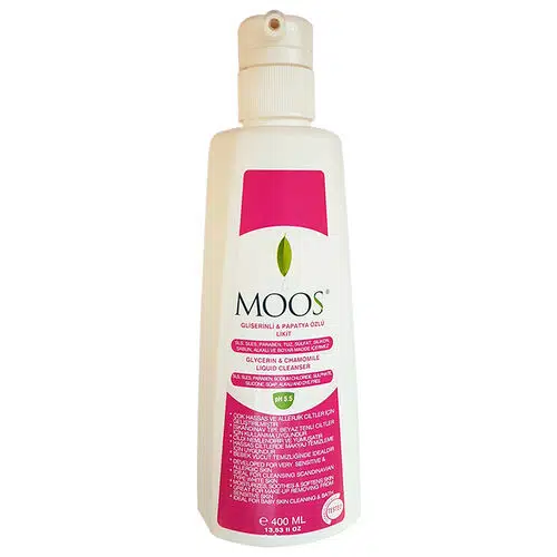 MOOS GLİSERİNLİ VE PAPATYA ÖZLÜ LİKİT 400 ML