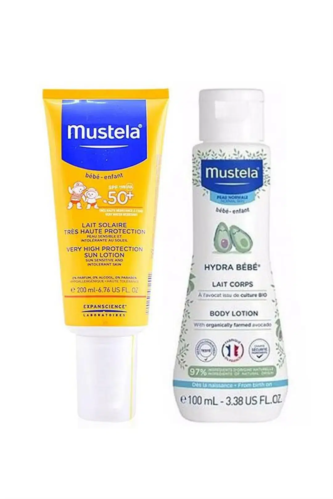 Mustela Spf 50+ Güneş Losyonu 200 ml + Mustela Hydra Bebe Body 100 ml