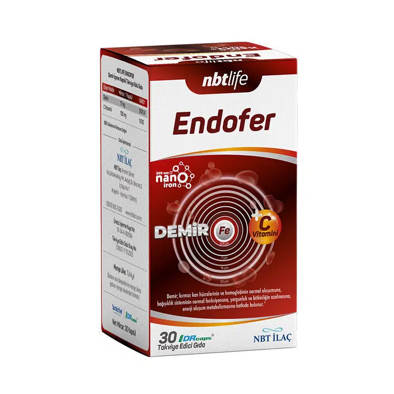 NBTLIFE ENDOFER TAKVİYE EDİCİ GIDA 30 KAPSÜL