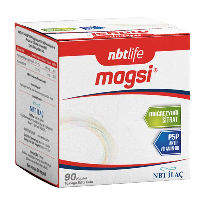 NBTLIFE MAGSI TAKVİYE EDİCİ GIDA KAPSÜL 90 KAPSÜLLÜK AMBALAJ