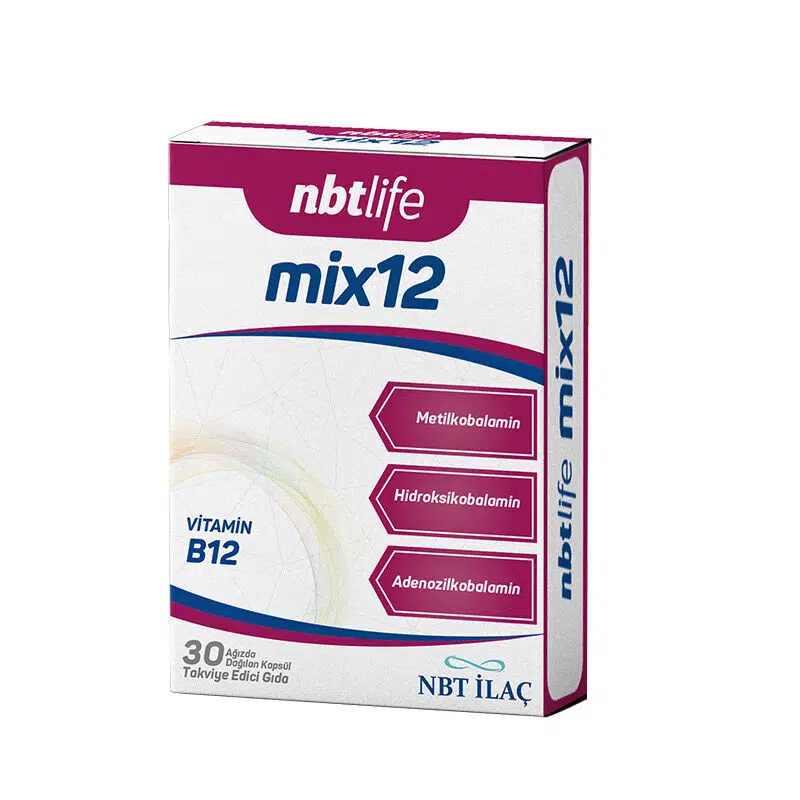 NBTLIFE MIX12 TAKVİYE EDİCİ GIDA AĞIZDA DAĞILAN KAPSÜL 30 KAPSÜL