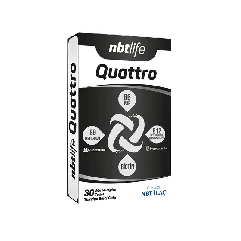 NBTLIFE QUATTRO AĞIZDA DAĞILAN TAKVİYE EDİCİ GIDA 30 ADET TABLET