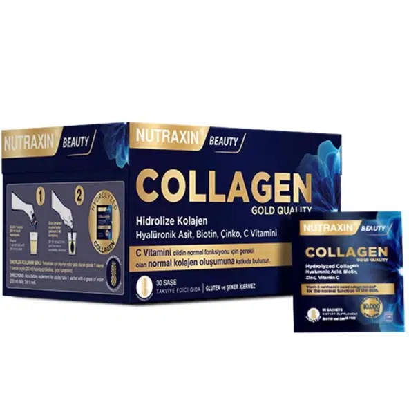 NUTRAXIN GOLD COLLAGEN ŞASE 30 ŞASELİK AMBALAJ