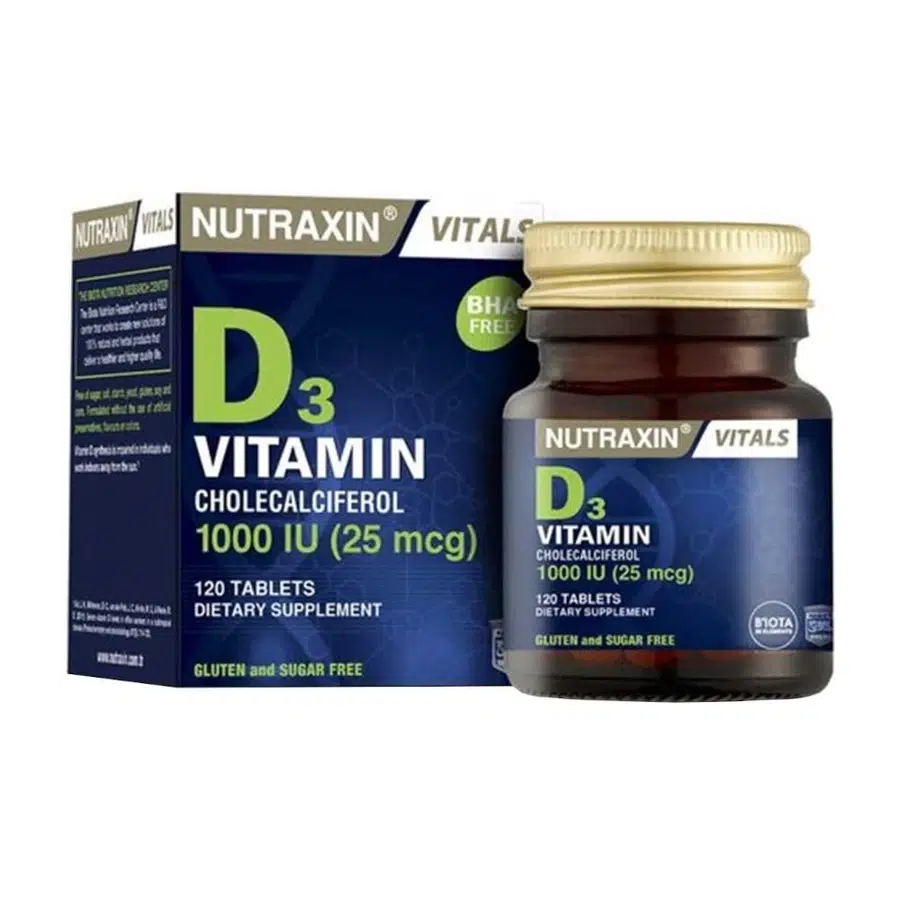 NUTRAXIN VİTAMİN D3 120 TABLET