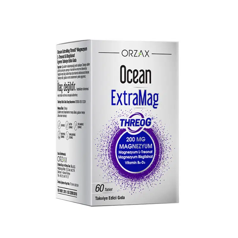 OCEAN EXTRAMAG THREOG TABLET 60 ADETLİK AMBALAJ