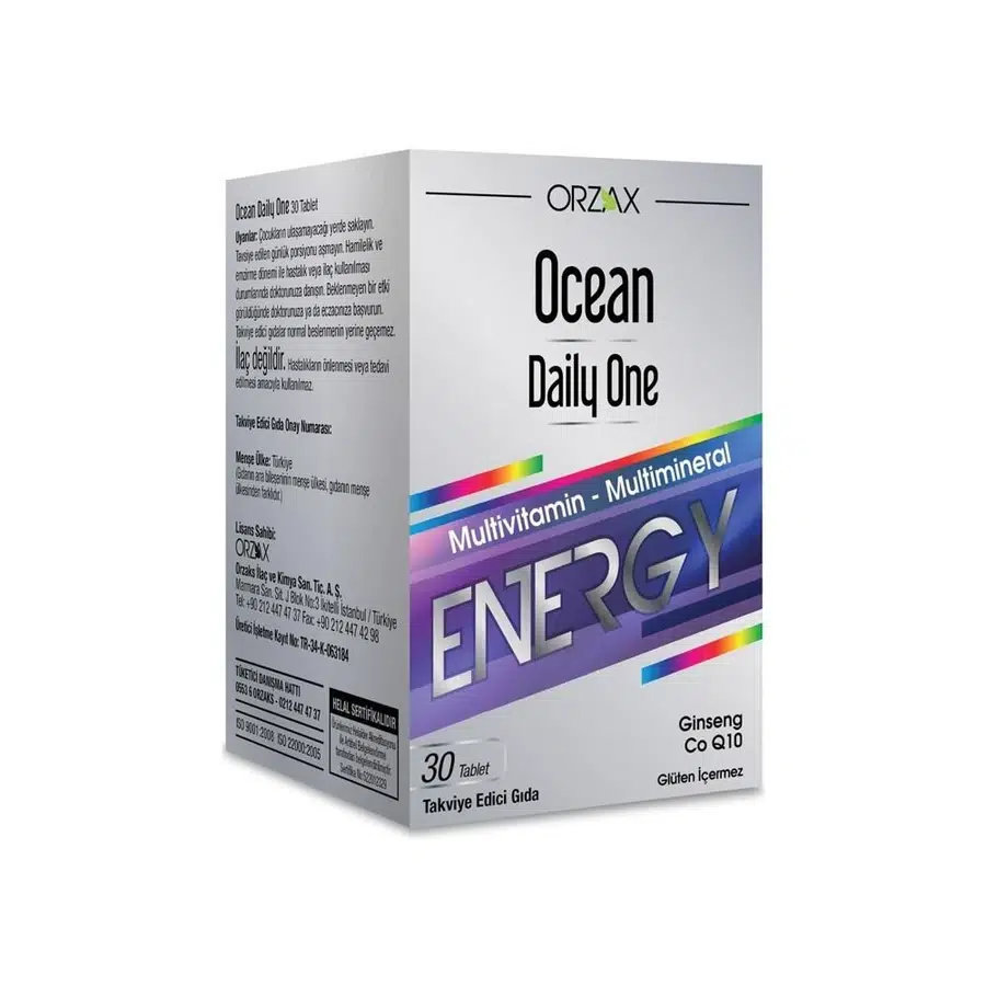 ORZAX OCEAN DAILY ONE ENERGY TABLET 30 TABLET