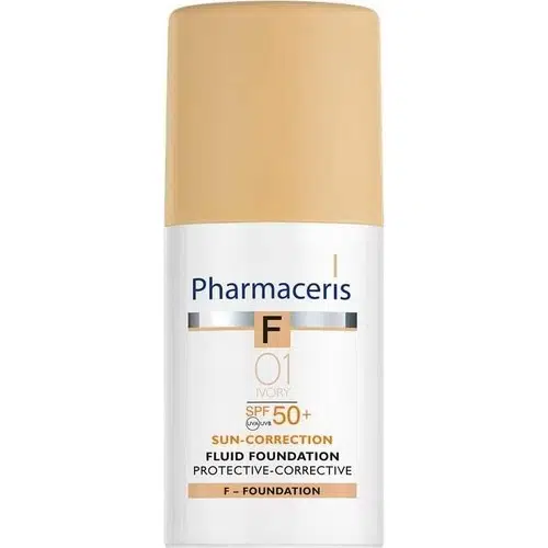 Pharma-ceris F Spf 50+ Ivory Koruyucu Düzeltici Sıvı Fondotenli Güneş Koruyucu Krem 30 ml