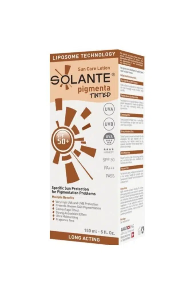 Solante Pigmenta Tinted Güneş Koruyucu Losyon Spf 50+ 150 ml