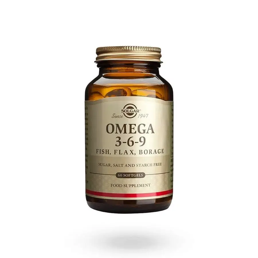 SOLGAR OMEGA 3-6-9 YUMUŞAK KAPSÜL 1300 MG 60 KAPSÜLLÜK AMBALAJ