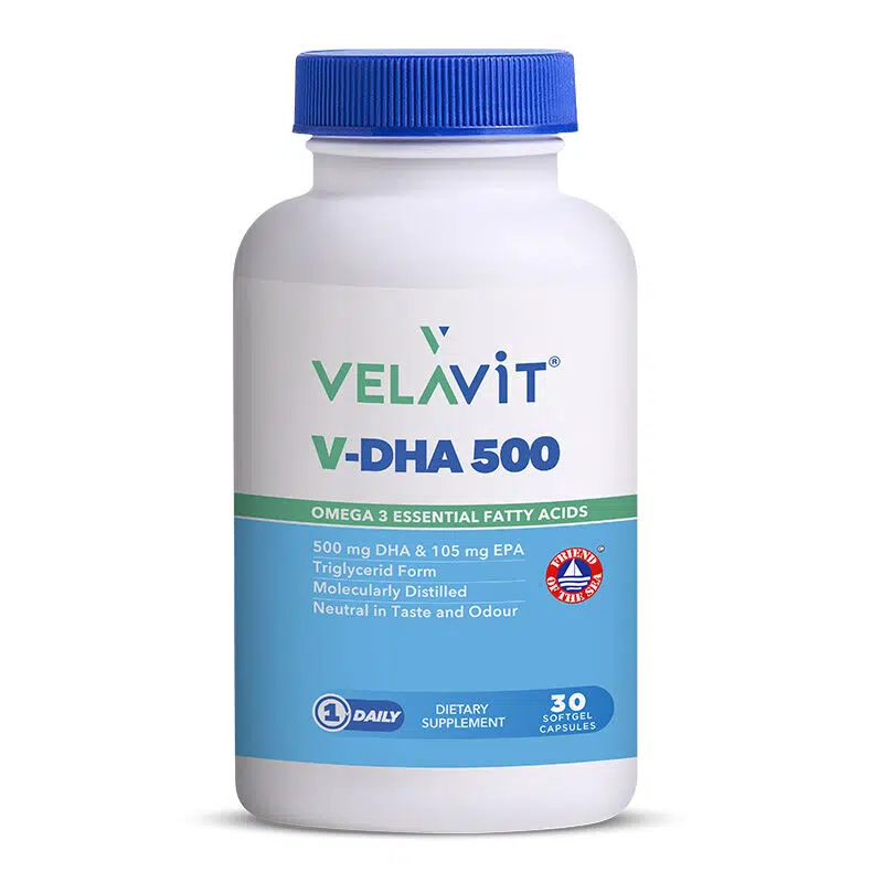 VELAVIT V-DHA 500 YUMUŞAK KAPSÜL 30 ADETLİK AMBALAJ