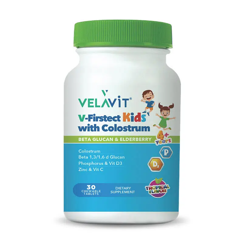 VELAVIT V-FIRSTECT KIDS WITH COLOSTRUM ÇİĞNENEBİLİR TABLET 30 TABLET