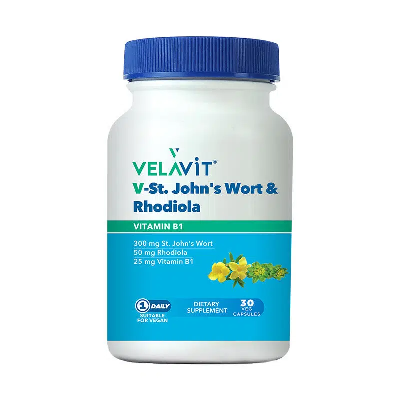VELAVIT V-ST.JOHNS WORT RHODIOLA TAKVİYE EDİCİ GIDA 30 KAPSÜL