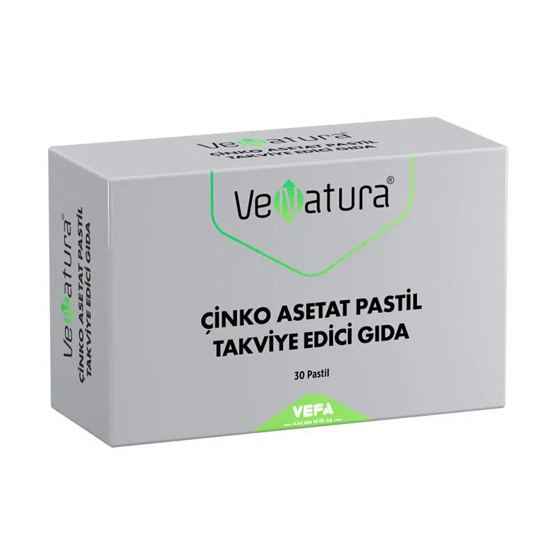 VENATURA ÇİNKO ASETAT PASTİL 15MG 30 ADETLİK AMBALAJ