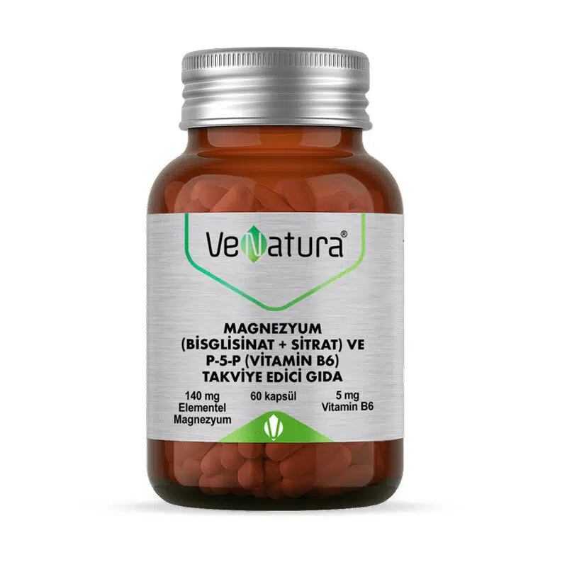 VENATURA MAGNEZYUM (BISGLISINAT+SITRAT) + P5P (VITAMIN B6) KAPSUL