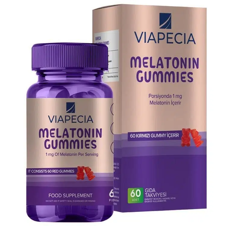 VIAPECIA MELATONIN 1 MG 60 GUMMY TAKVİYE EDİCİ GIDA