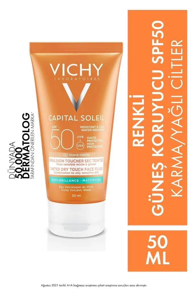 Vichy Ideal Soleil Spf 50 Dry Tocuh Bb Tinted