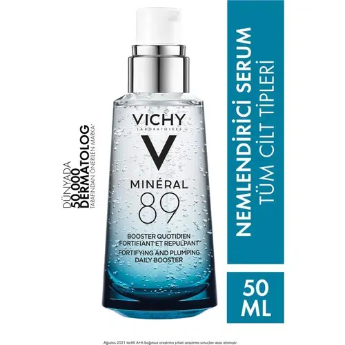 Vichy Mineral 89 Hyalüronik Asit İçeren Nemlendirici ve Güçlendirici Serum 50 ml