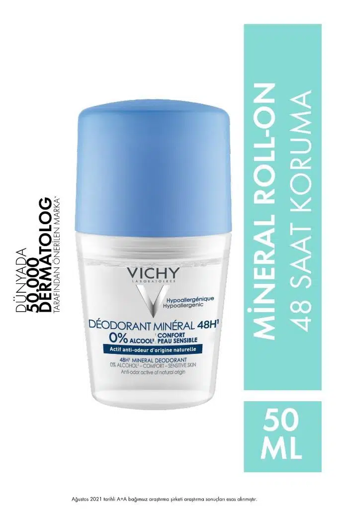 VICHY MINERAL DEO ALUMINUM FREE ROLL-ON 50ML