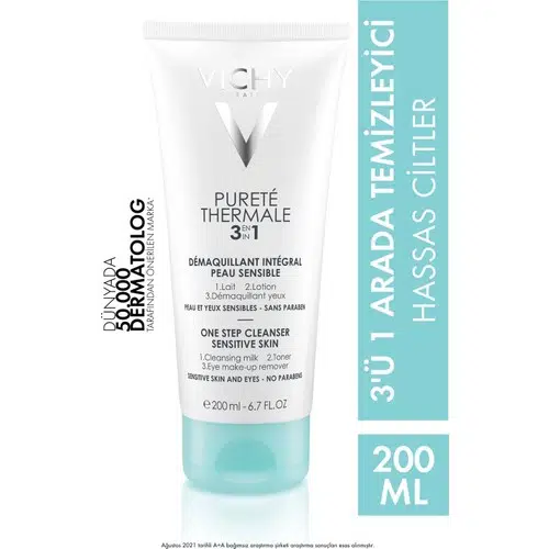 Vichy Purete Thermal 3'ü 1 Arada Temizleme Sütü Tüm Cilt Tipleri 200 ml