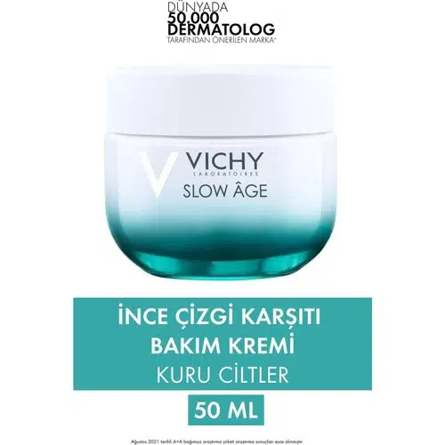 Vichy Slow Age Bakım Kremi Probiyotik Türevi İçeren Kuru Ciltler Kırışıklık Karşıtı 50 ml
