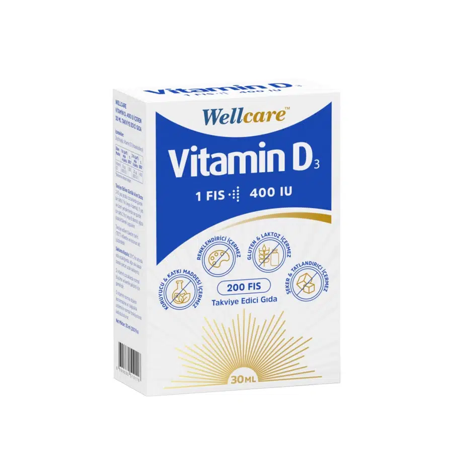 WELLCARE VİTAMİN D3 SPREY 30ML (400 IU)