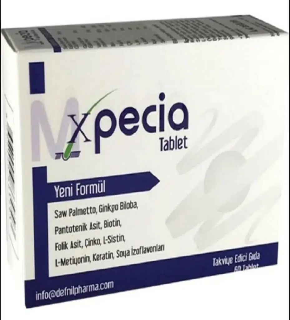 XPECİA ERKEK TİPİ SAÇ DÖKÜLMESİ İÇİN BİTKİSEL TABLET 60 ADET